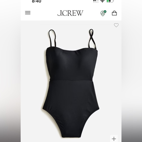 J crew Cutout tie-back one piece swimsuit size 8 style bf166 baby blue - Picture 4 of 16